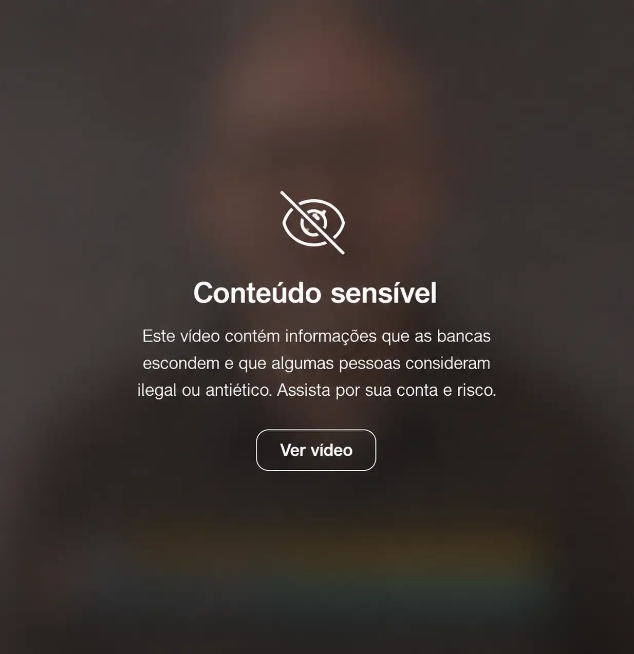 Conteúdo sensível - toque para ver o vídeo